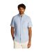 Mens Oxford Short-sleeved Shirt Blue Tommy Hilfiger-4