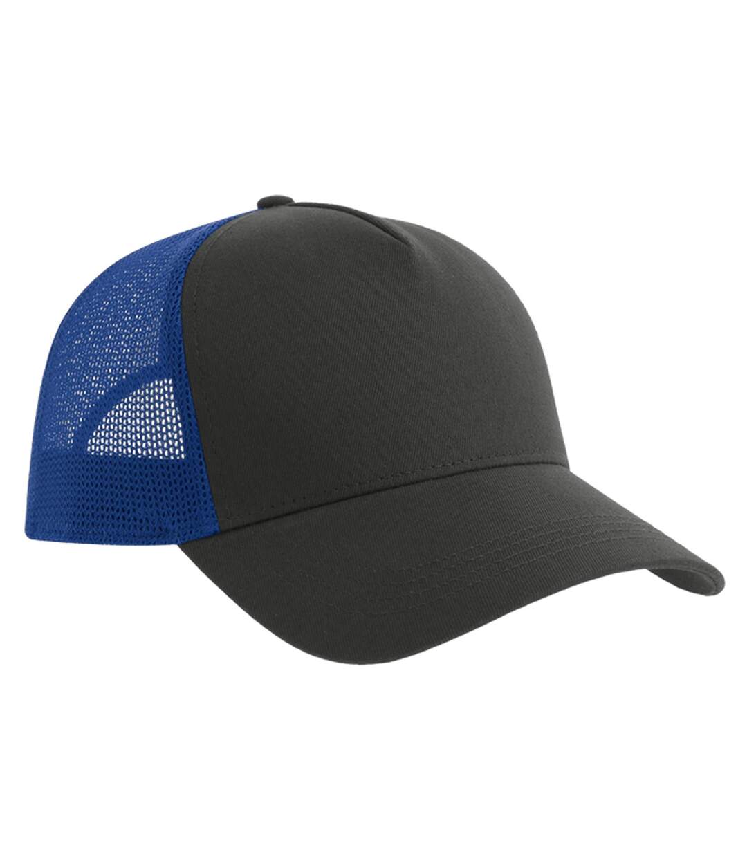 Casquette Trucker Rapper Gris Foncé Bleu Roi Atlantis-2