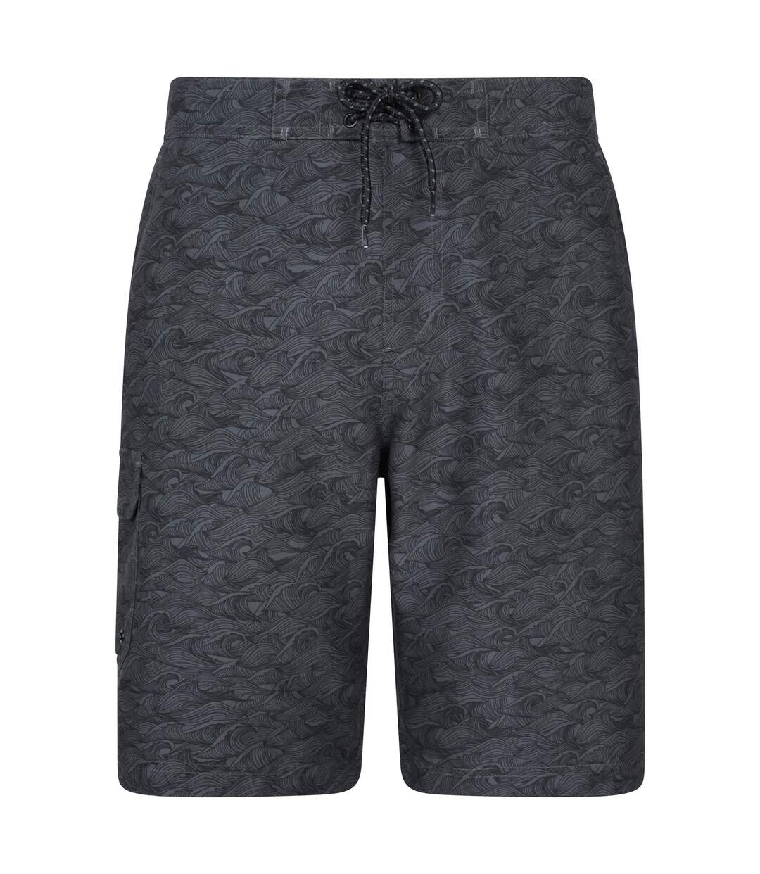 Mens ocean wave boardshorts dark grey Mountain Warehouse-1