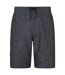 Mens ocean wave boardshorts dark grey Mountain Warehouse-1