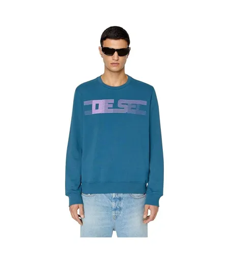 Sweat Motif Rayé Adulte Bleu Diesel