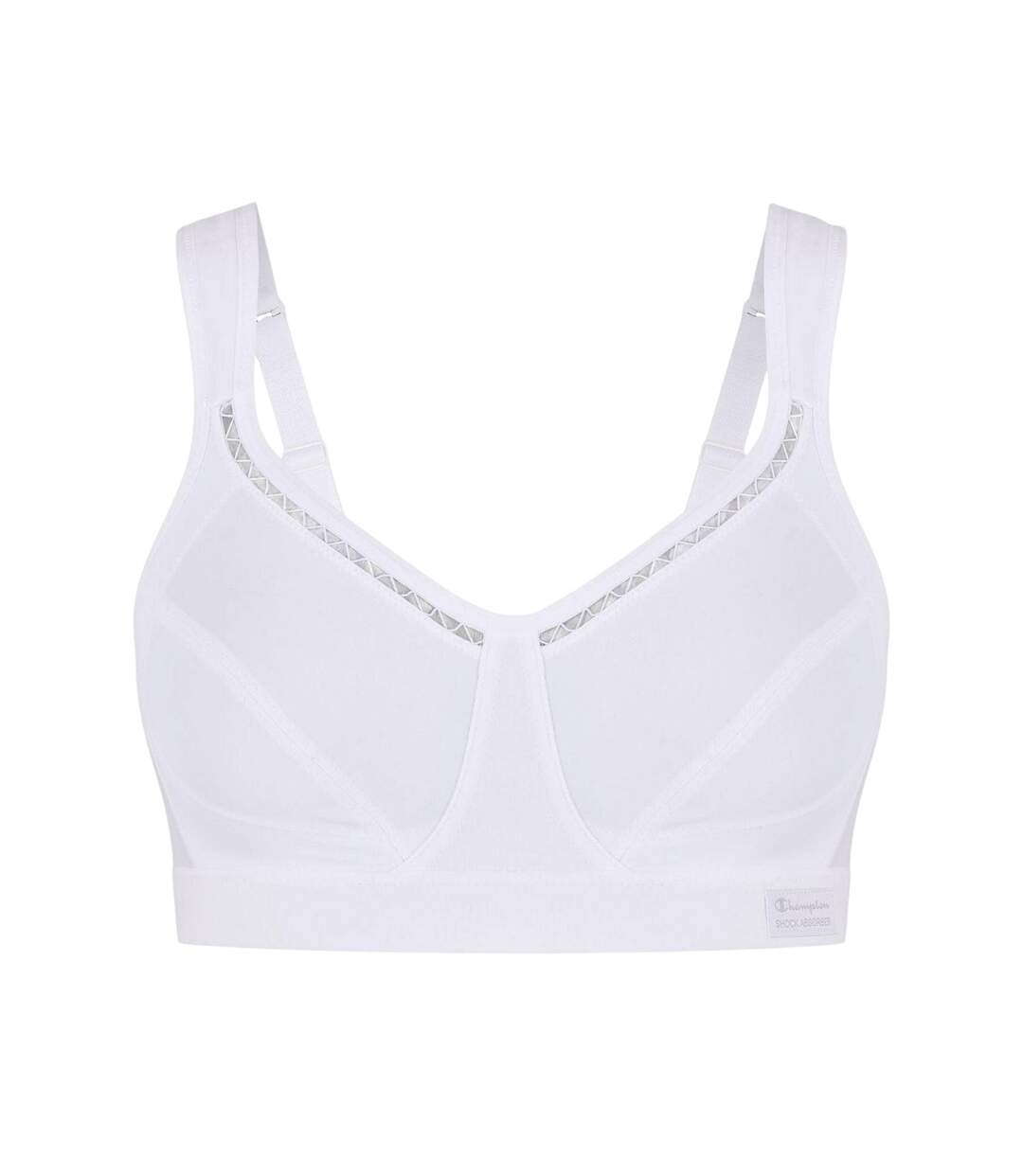 Womens/ladies Classic Shock Absorber Sports Bra White Champion-2
