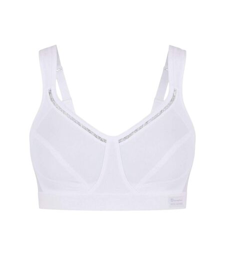 Womens/ladies Classic Shock Absorber Sports Bra White Champion