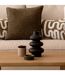 Vase Design en Dolomite Clothilde 25cm Noir-3
