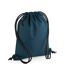 Unisex Adult Recycled Drawstring Bag One Size Petrol Blue Bagbase-2