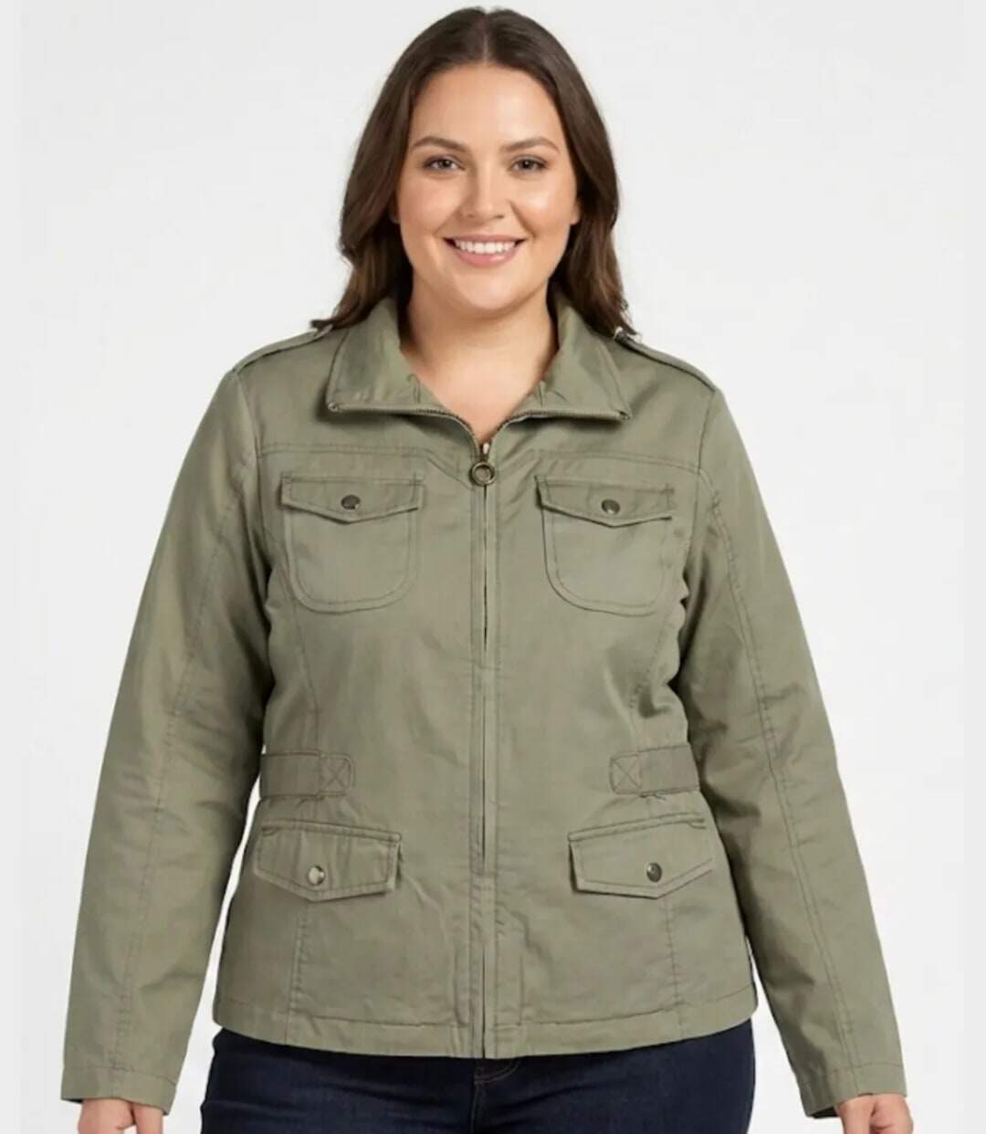 Veste Saharienne Femme Grande Taille Modèle AXMANGA1-1