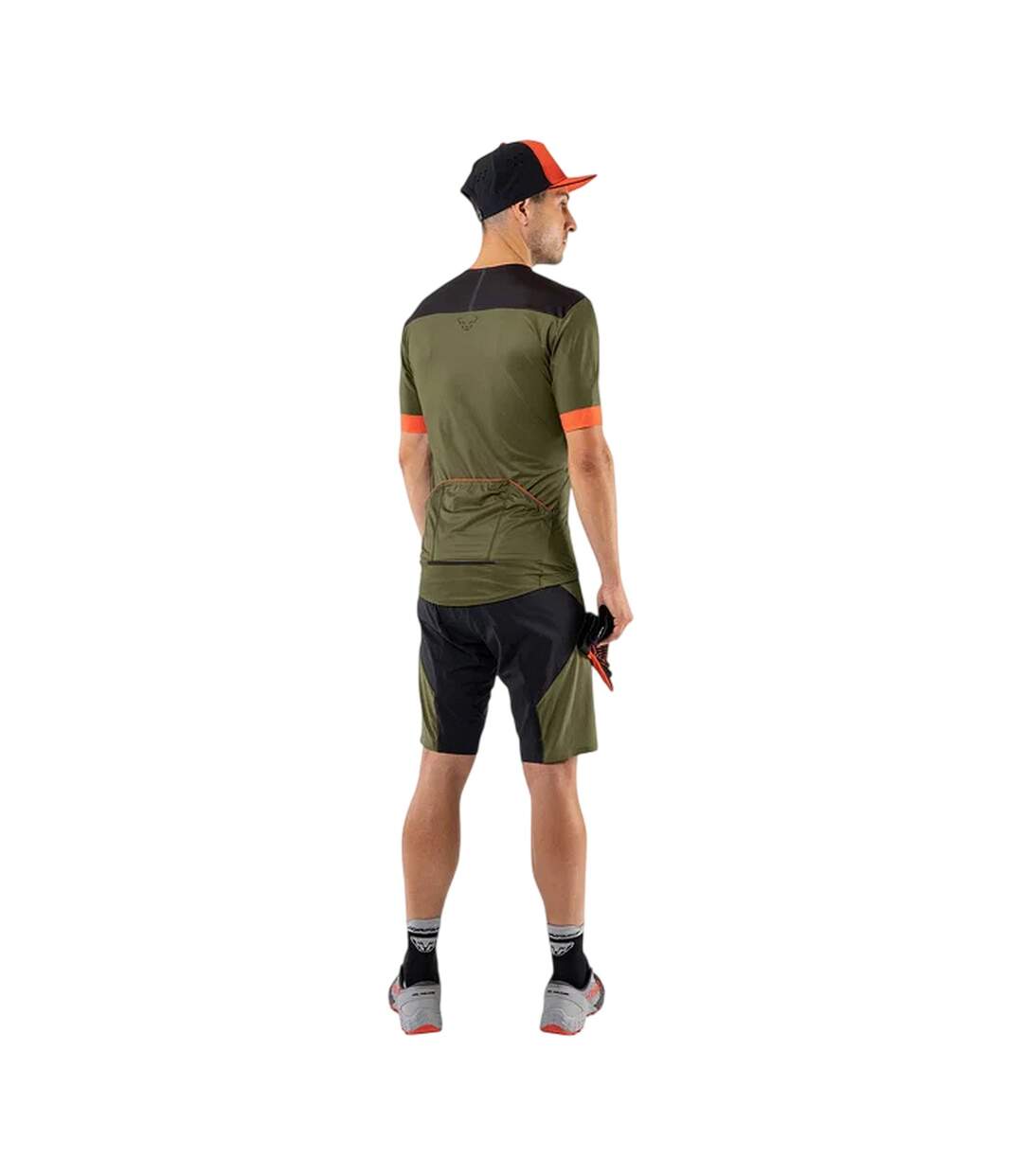 Mens Colour Block Cycling Jersey Moss Dynafit-2