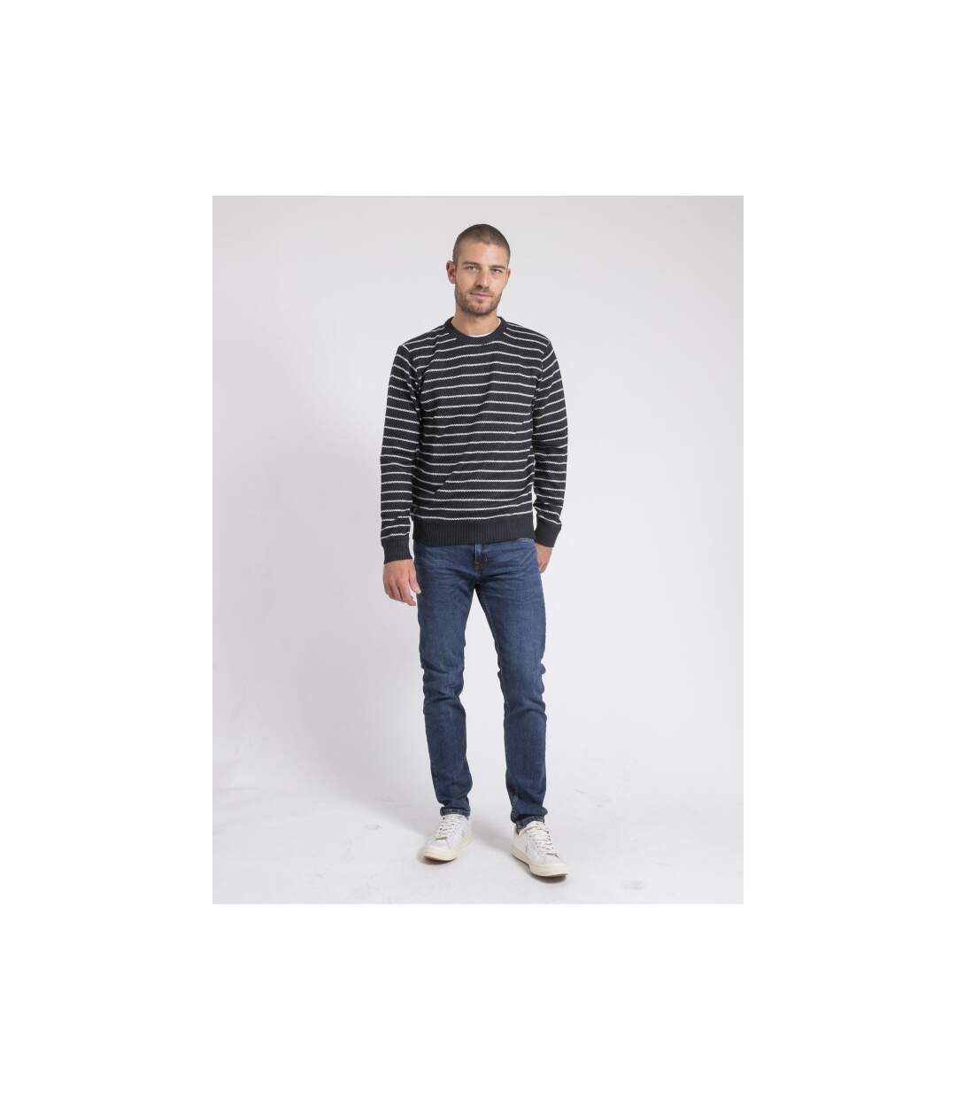 Pull col rond rayures LIMUTIL-4