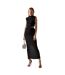 Jupe Mi-longue Motif/style Paillettes Femme Noir Glamorous-1