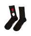 Chaussettes Motif Feathers Mcgraw Adulte Noir Rouge Wallace And Gromit-2