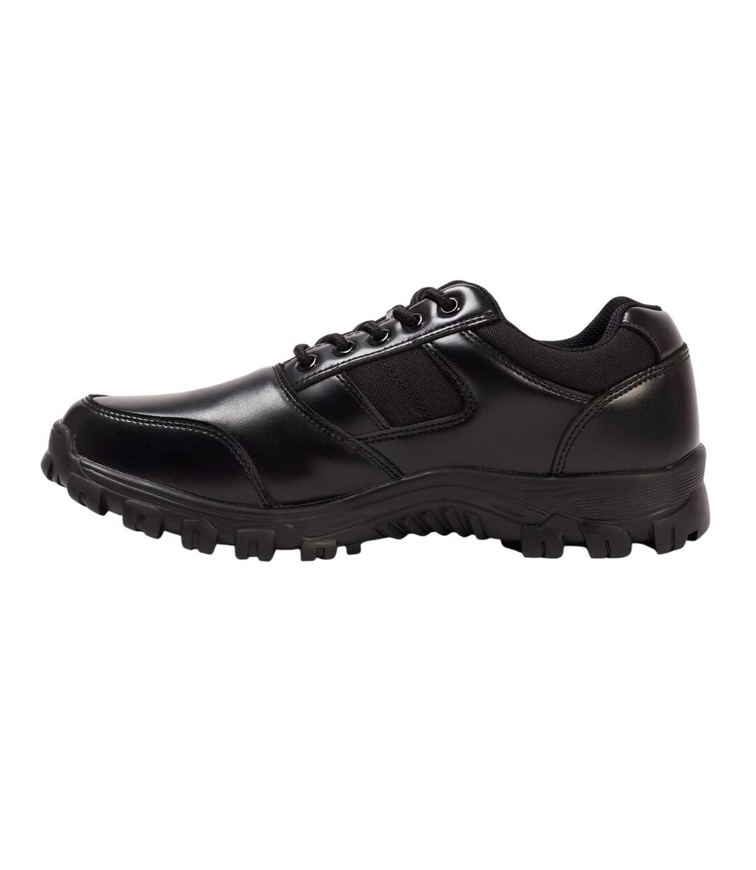 Mens Logo Leather Shoes Black Giorgio-3