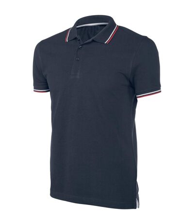 Kariban Mens Contrast Short Sleeve Polo Shirt (Navy)