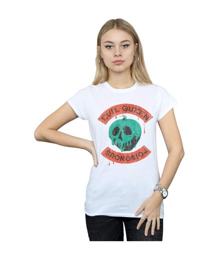 Disney Femme/Les femmes - T-shirt en coton avec tête de mort empoisonnée (Blanc) - UTBI44517