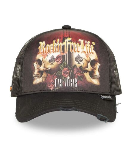 Casquette trucker imprimée avec filet Strife Rock'n Free Life