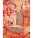 Tunique longue col V voile imprimé patchwork-4