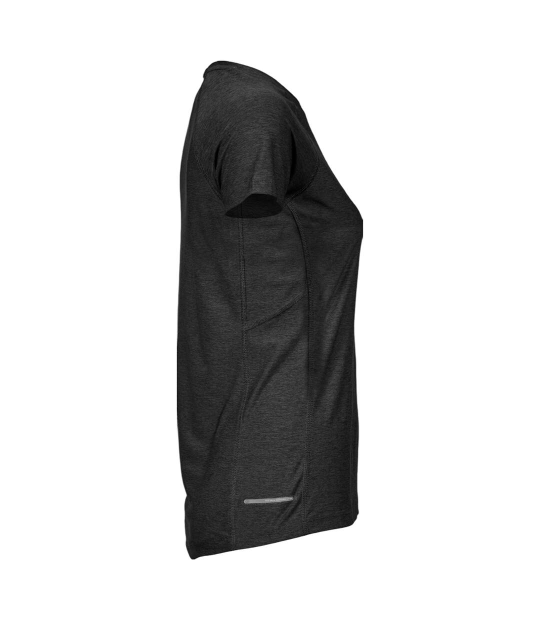T-shirt Femme Noir Chiné Tee Jays-4