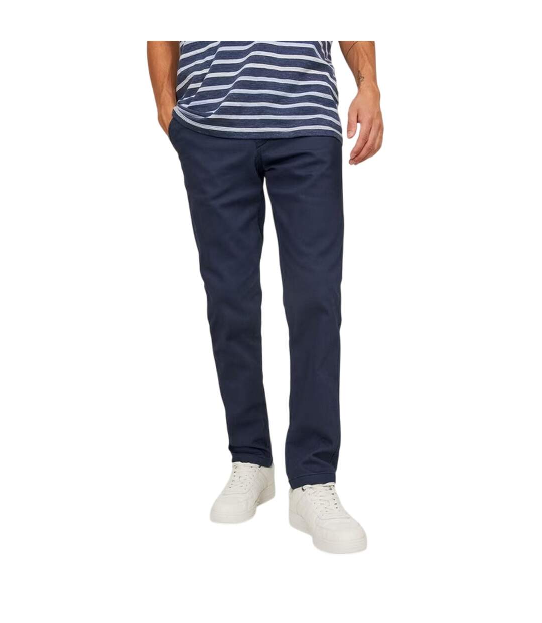 Lot De 2  Chinos Marco Homme Beige Bleu Marine Jack And Jones-2