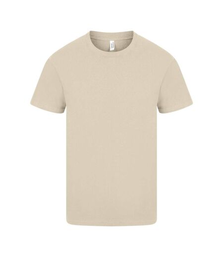 Unisex adult ringspun cotton natural t-shirt sand Casual Classics