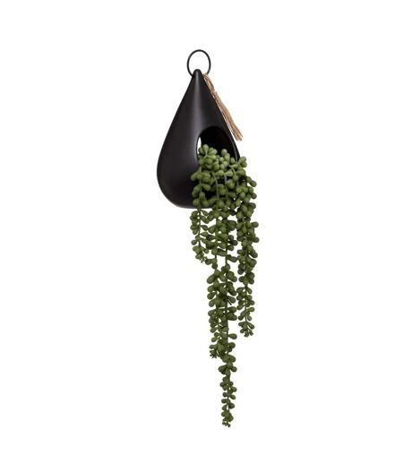 Plante Artificielle Suspendue Tropique 50cm Noir