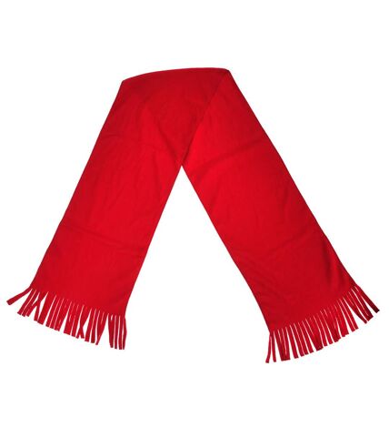 Result Ladies/Womens Active Fleece Winter Tassel Scarf (Red) (One Size)