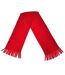 Result Adults Unisex Active Fleece Winter Tassel Scarf (Red) (One Size) - UTBC873