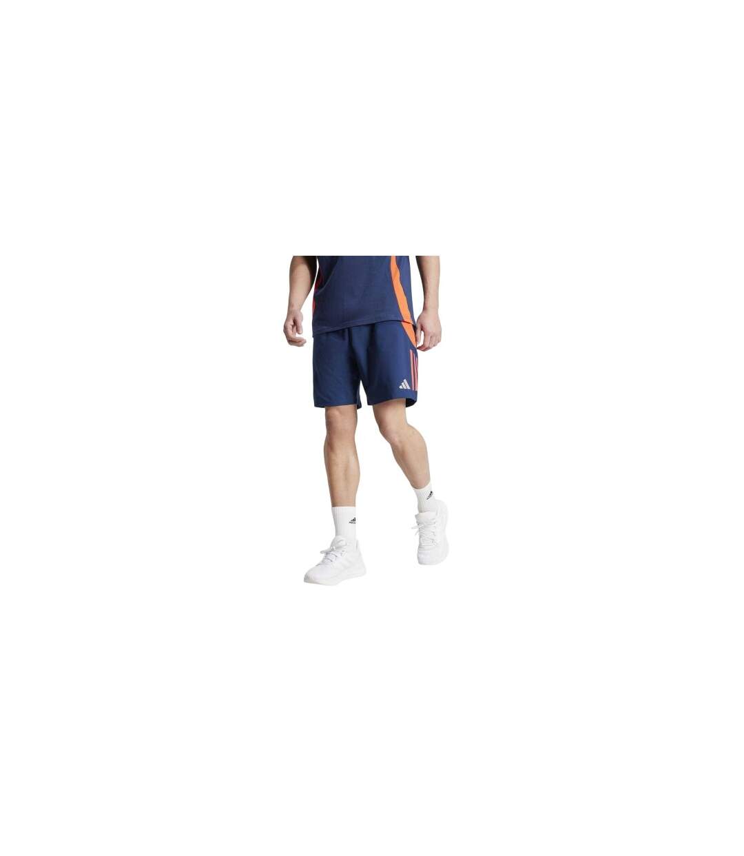 Short Motif/style Manchester United Fc Tiro Homme Bleu Indigo Rouge Adidas-1