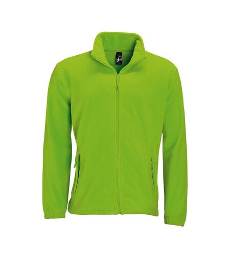 SOLS Mens North Full Zip Outdoor Fleece Jacket (Lime) - UTPC343