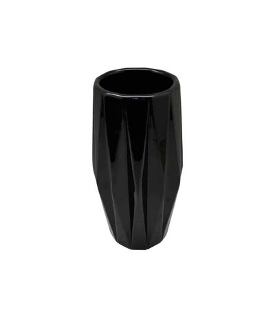 Paris Prix - Vase Déco En Céramique origami 24cm Noir