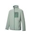 Veste Polaire À Col Montant Motif/style Détail Contrasté Frankie Homme Vert Pâle Vert Gris Foncé Regatta-4
