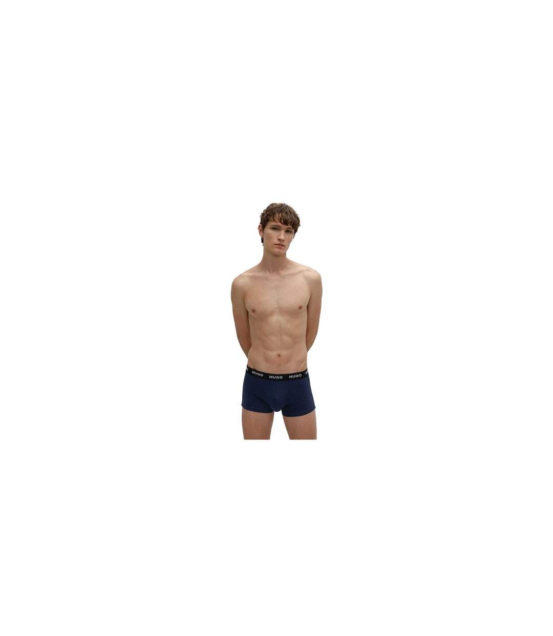 Lot De 3  Boxers Homme Bleu Marine Hugo-1