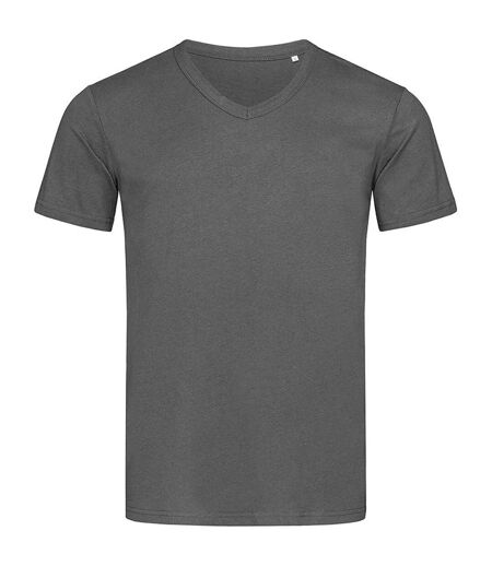 T-shirt Col V Ben Homme Gris Ardoise Stedman
