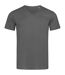 T-shirt Col V Ben Homme Gris Ardoise Stedman-1