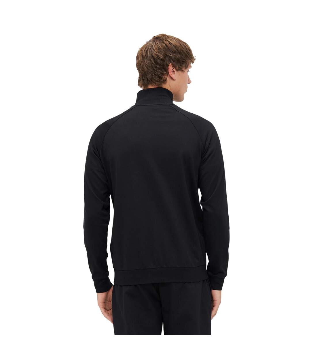 Mens Authentic Track Jacket Black Boss-3