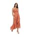 Robe Mi-longue Femme Rouge Pastel Anaya With Love-1