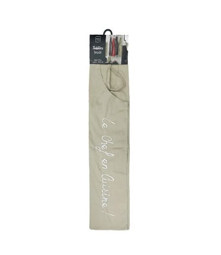 Tablier de Cuisine Brodé Cuistot 84cm Lin