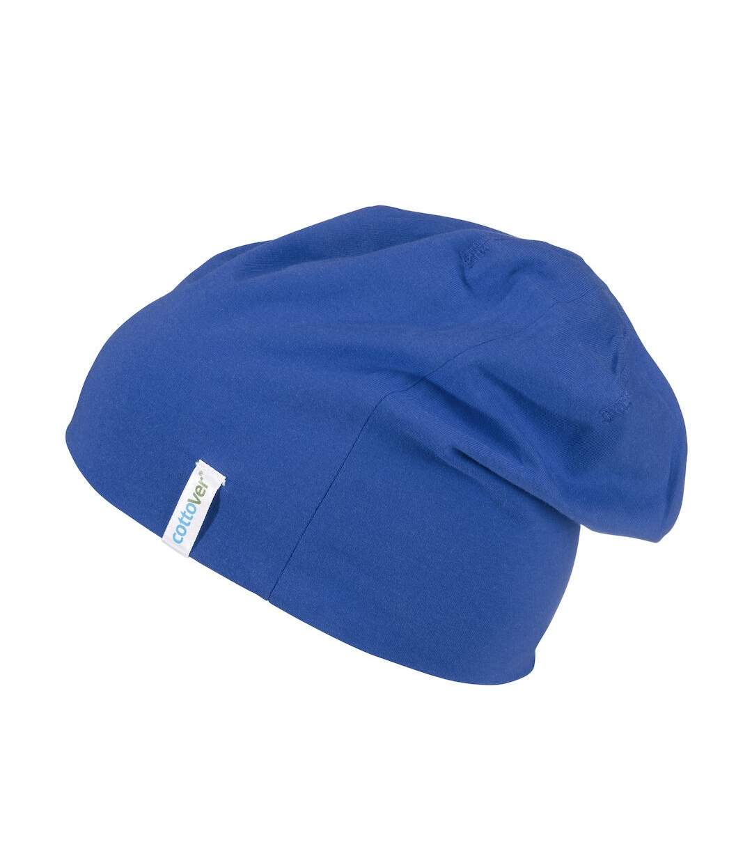 Bonnet adulte bleu roi Cottover-2