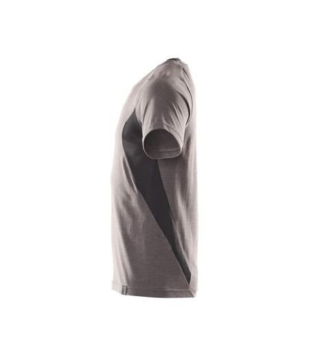 T-shirt Motif/style Détail Contrasté Accelerate Homme Anthracite Foncé Noir Mascot