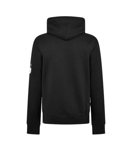 Mens Satin Long-sleeved Hoodie Black Money