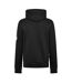 Mens Satin Long-sleeved Hoodie Black Money-2
