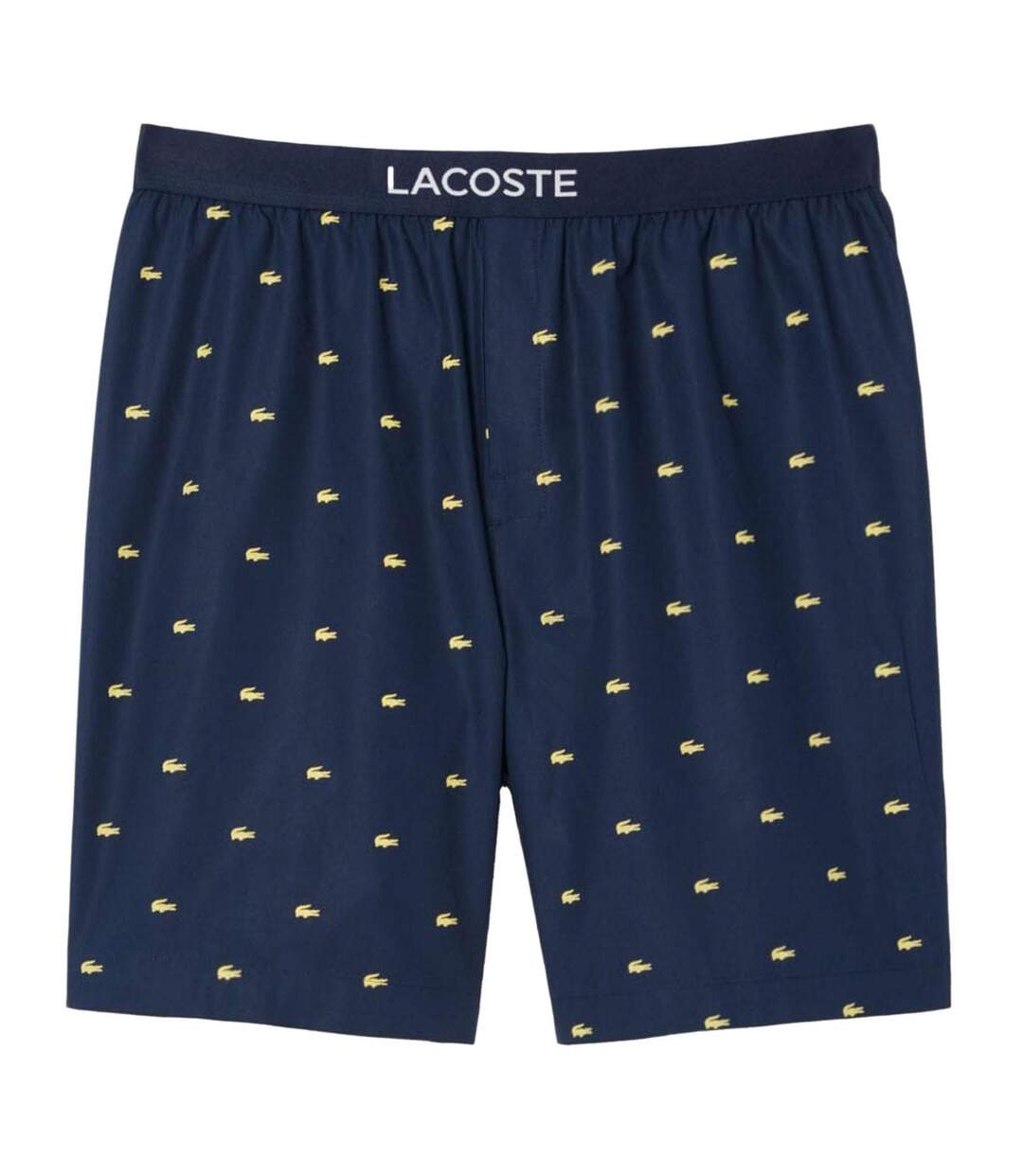 Short De Pyjama Motif/style Imprimé Intégral Homme Bleu Marine Lacoste-2