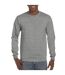 Gildan - T-shirt manches longues HAMMER - Homme (Gris chiné) - UTBC4573
