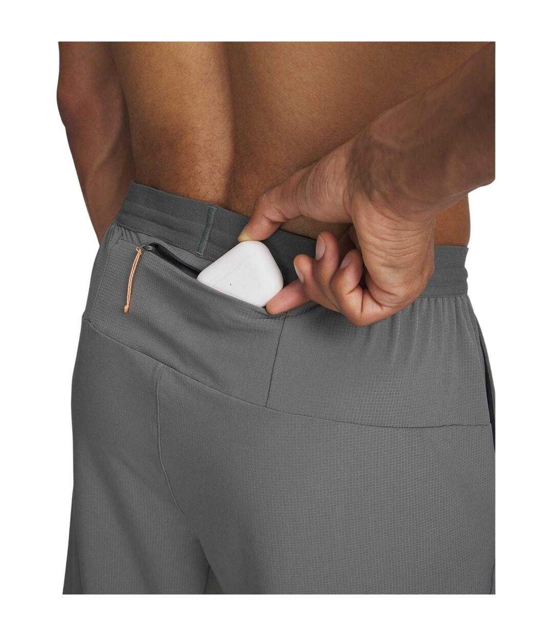 Mens Trail Run Tracksuit Bottoms Green Orange Under Armour-4