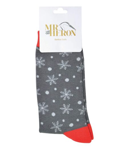 Mr. Heron - Chaussettes Noël Homme | Fantaisie en Bambou | Ruldoph & Santa