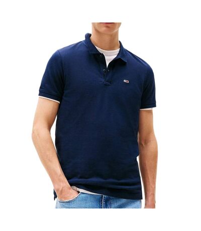 Polo marine homme tommy hilfiger tjm slim - l