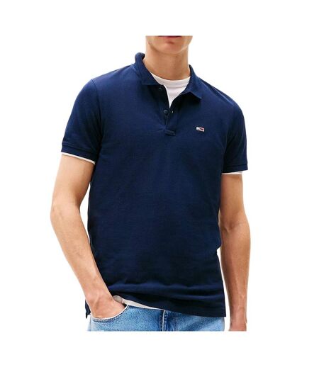 Polo marine homme tommy hilfiger tjm slim - l