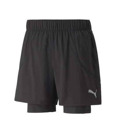 Short de running noir homme puma run 2in1 - xs
