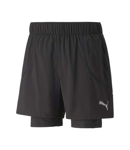 Short de running noir homme puma run 2in1 - xs