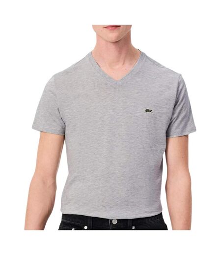 T-shirt gris homme lacoste th6710001 - l