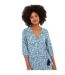 Womens/ladies Flowers Wrap Maxi Dress Blue Joe Browns-4