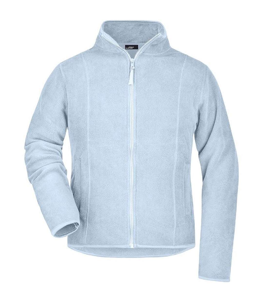 Veste polaire zippée femme - JN049 - bleu clair-1